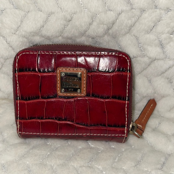 Dooney & Bourke Handbags - Dooney and Bourke Mini zip around croc print wallet